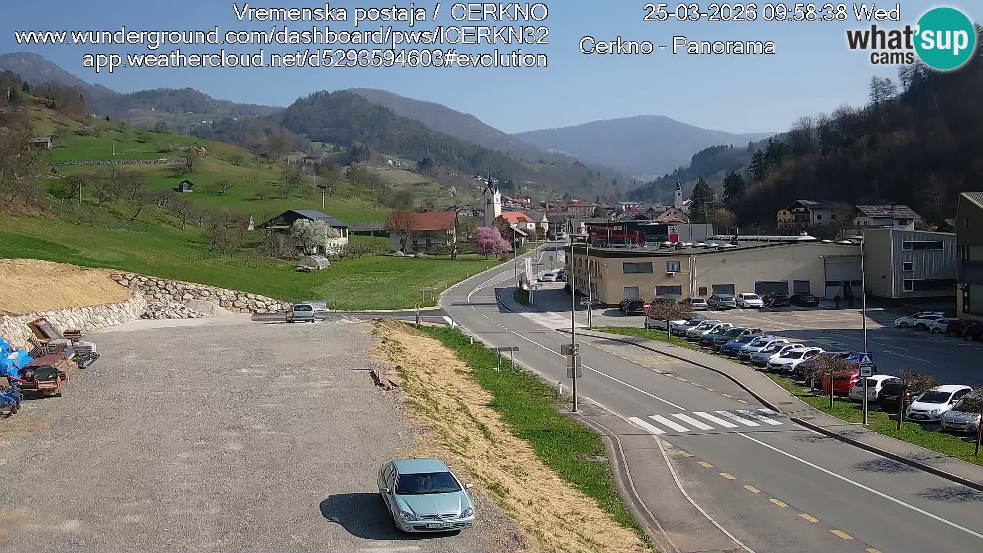 Cerkno ulaz u grad – Kamera uživo