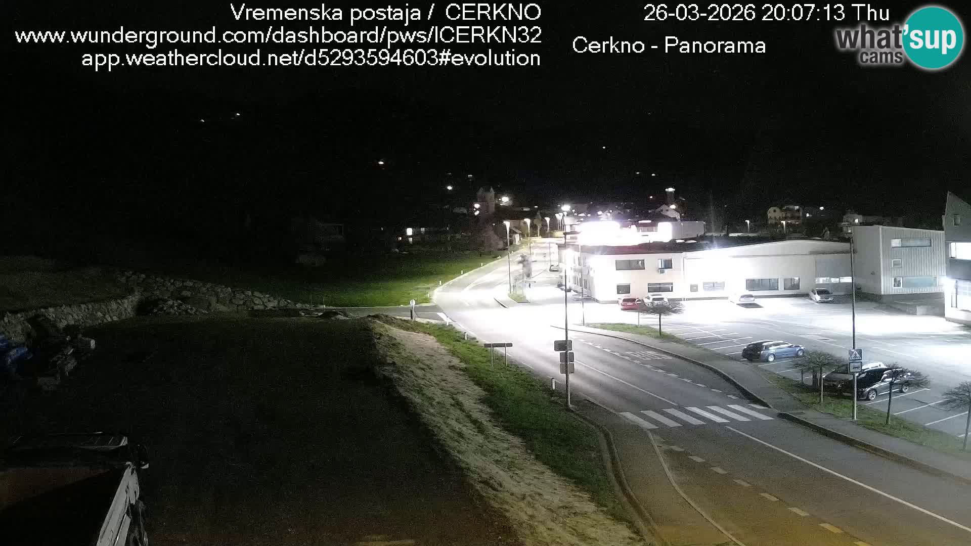 Cerkno entrada a la ciudad Webcam en vivo