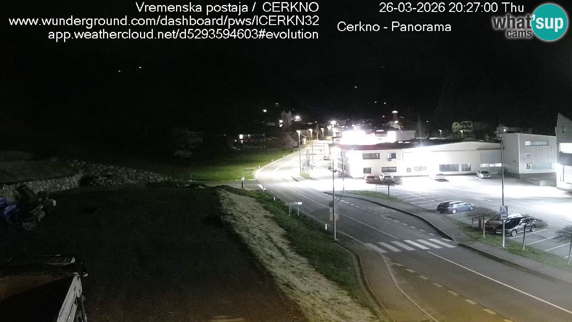 Cerkno city entrance Live Webcam