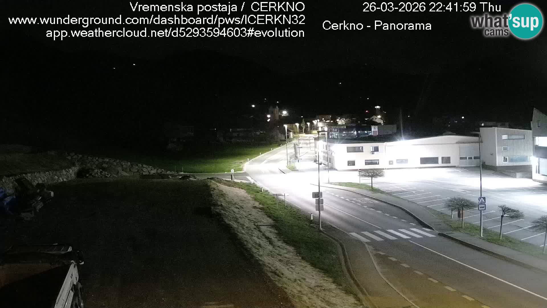 Cerkno city entrance Live Webcam