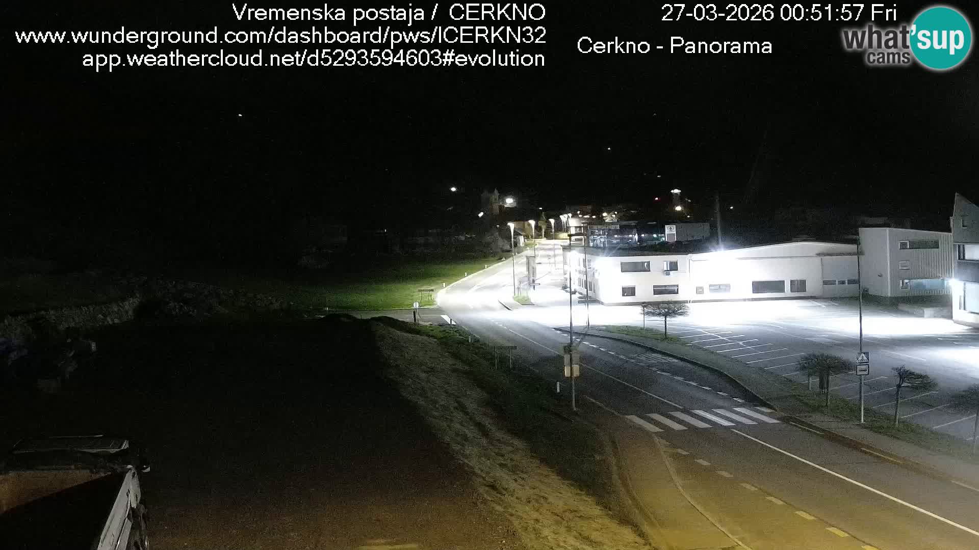 Cerkno entrada a la ciudad Webcam en vivo