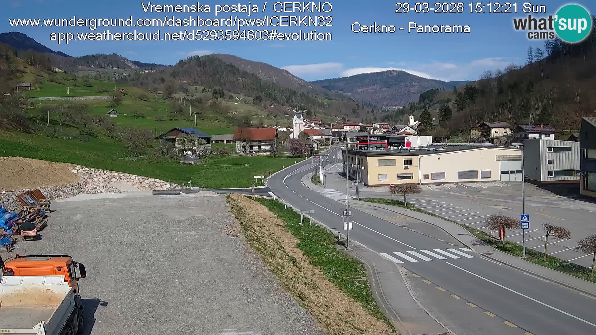 Cerkno ulaz u grad – Kamera uživo