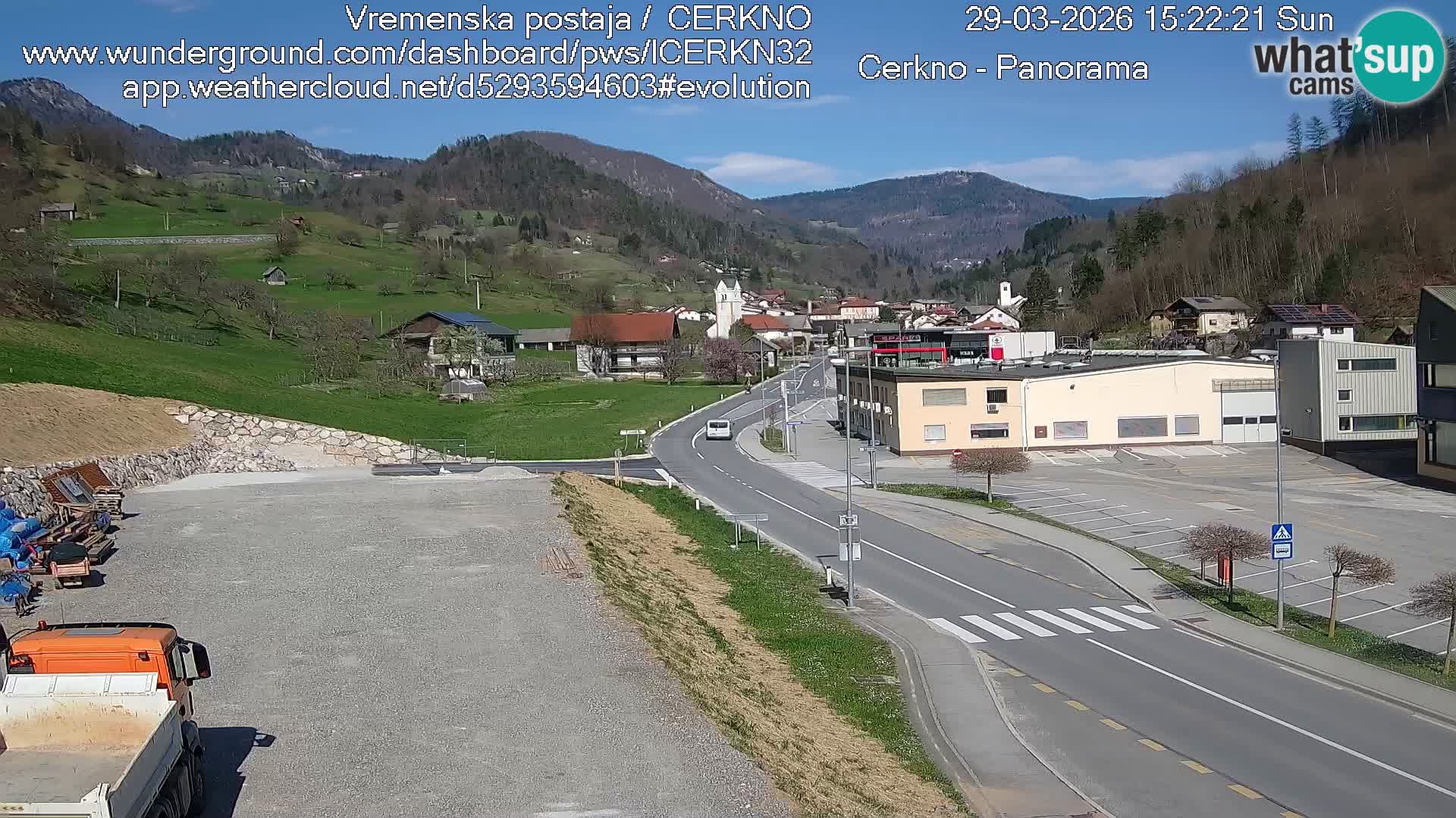 Cerkno ulaz u grad – Kamera uživo