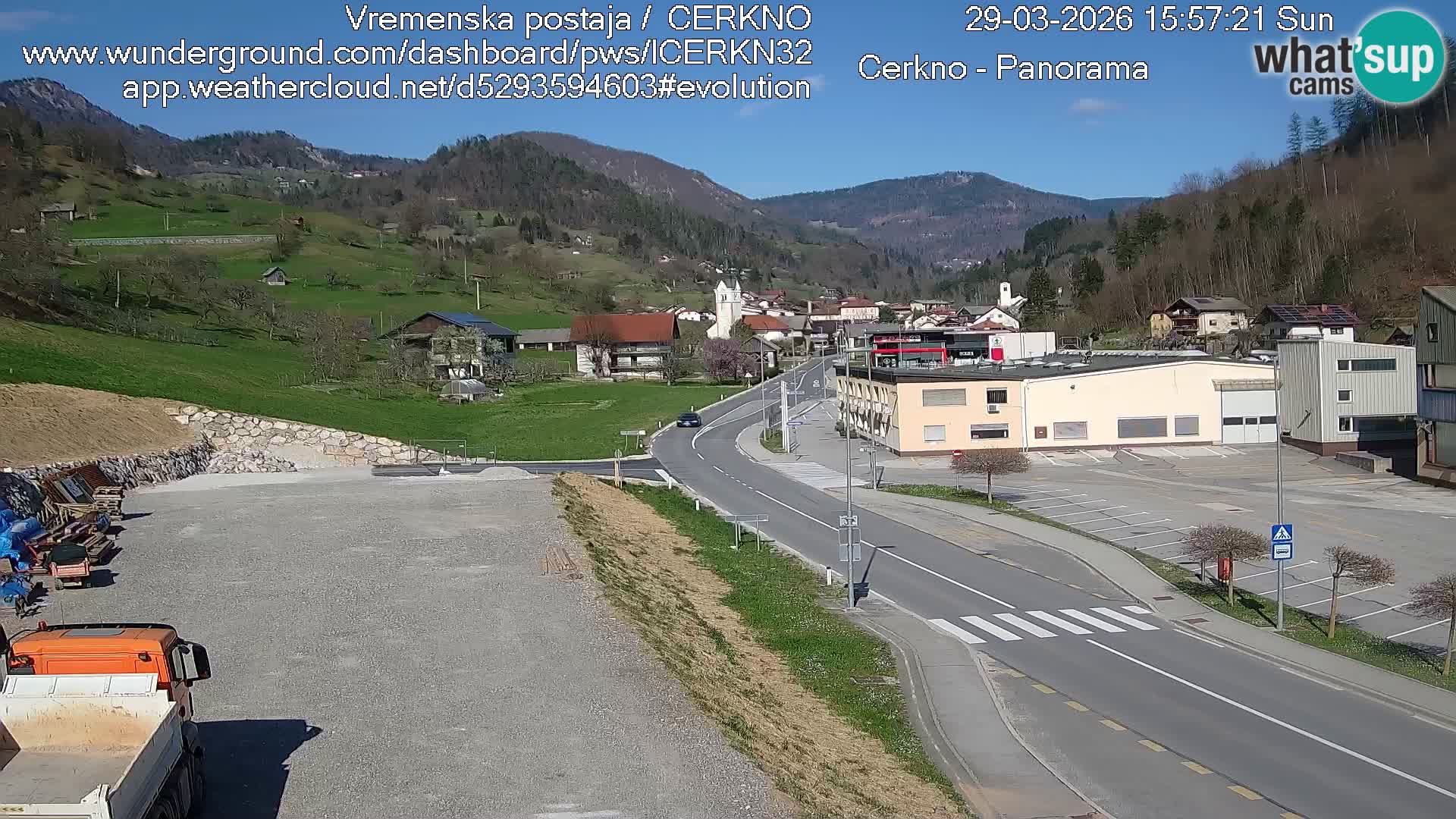 Cerkno ulaz u grad – Kamera uživo