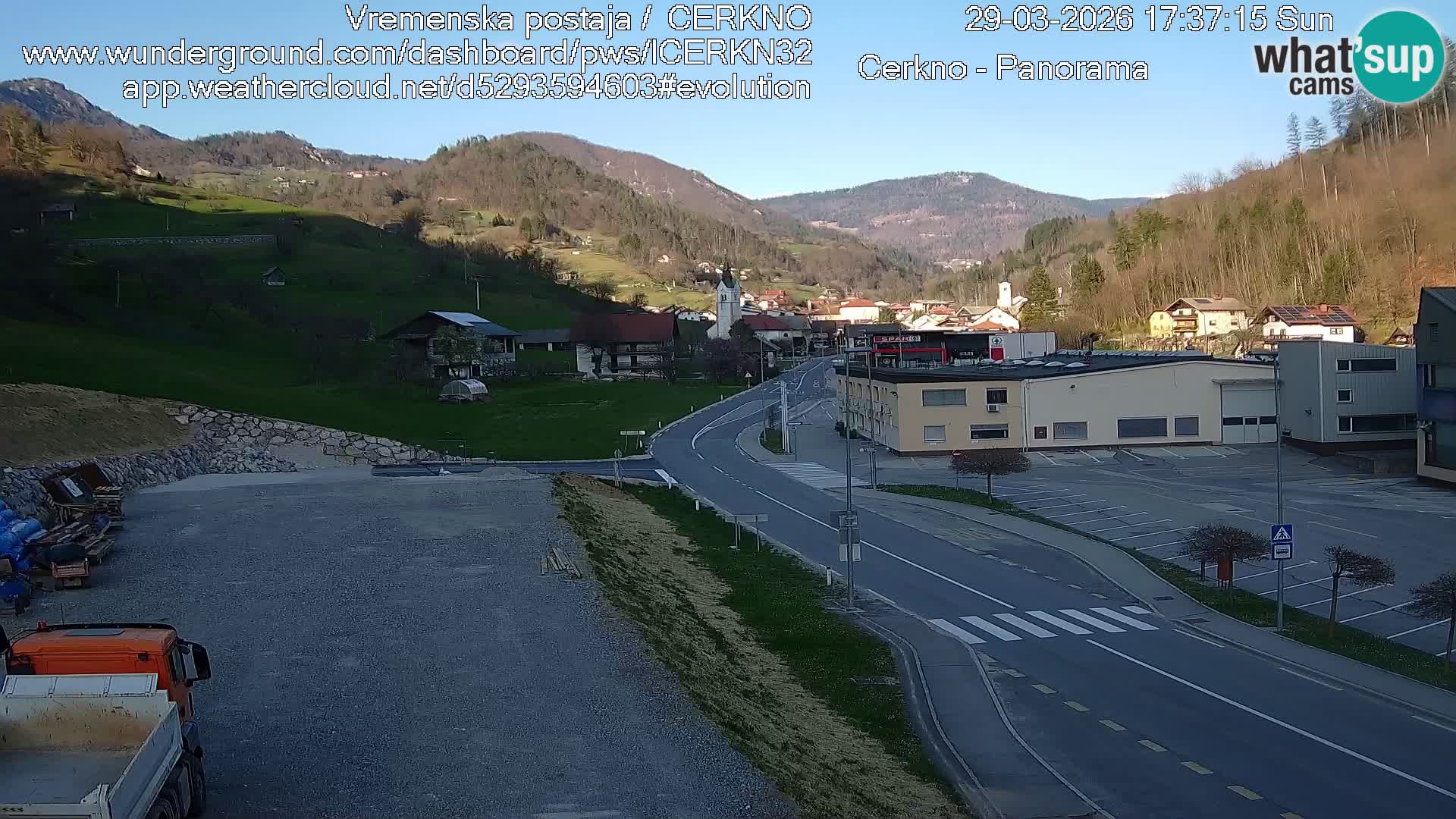 Cerkno ulaz u grad – Kamera uživo