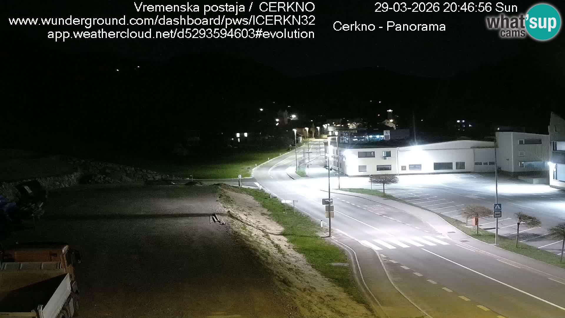 Webcam en direct – Entrée de la ville de Cerkno