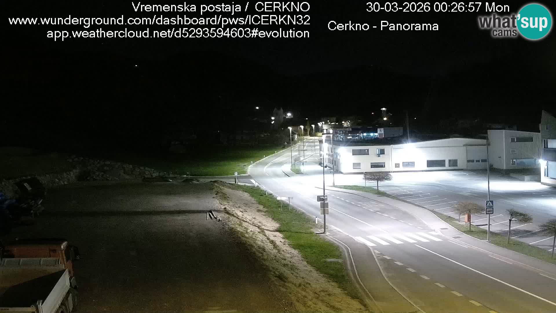 Cerkno city entrance Live Webcam