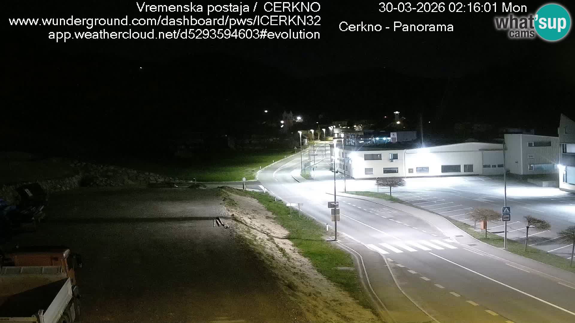 Cerkno city entrance Live Webcam