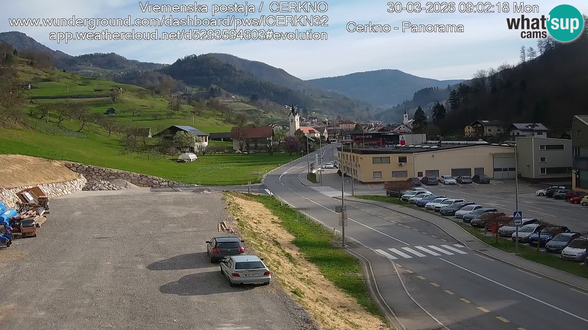 Cerkno Stadteingang Live-Webcam