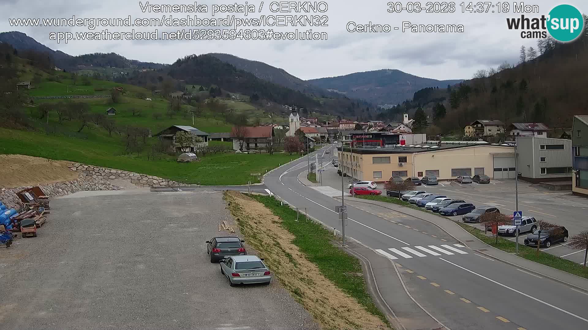 Webcam Ingresso Città di Cerkno