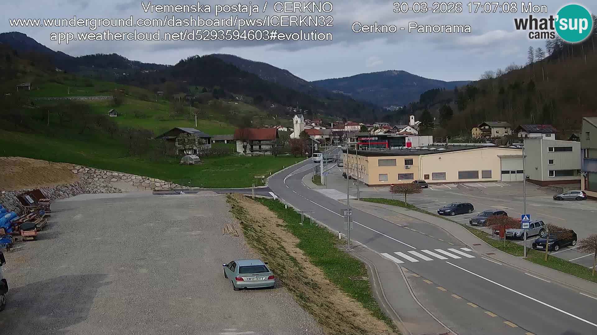 Webcam Ingresso Città di Cerkno