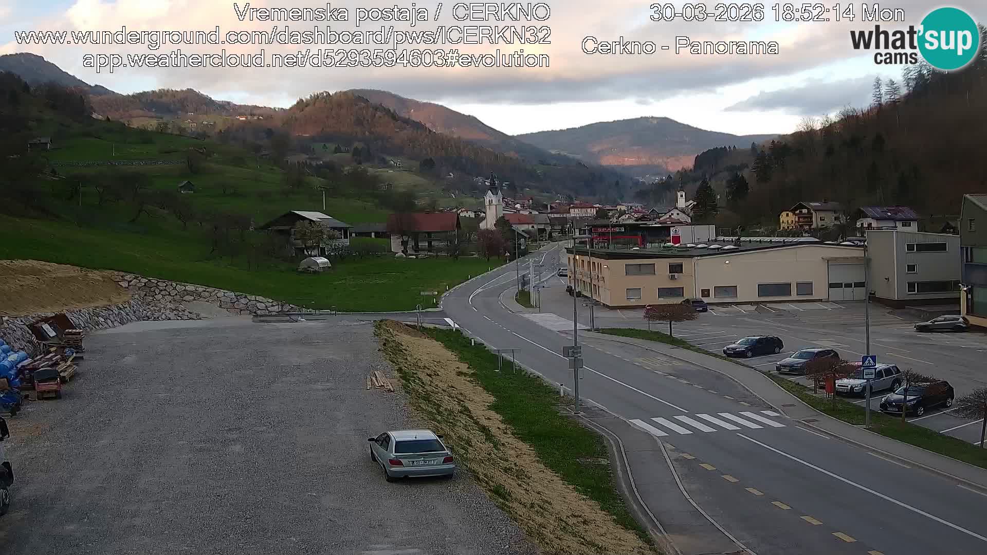 Cerkno Stadteingang Live-Webcam