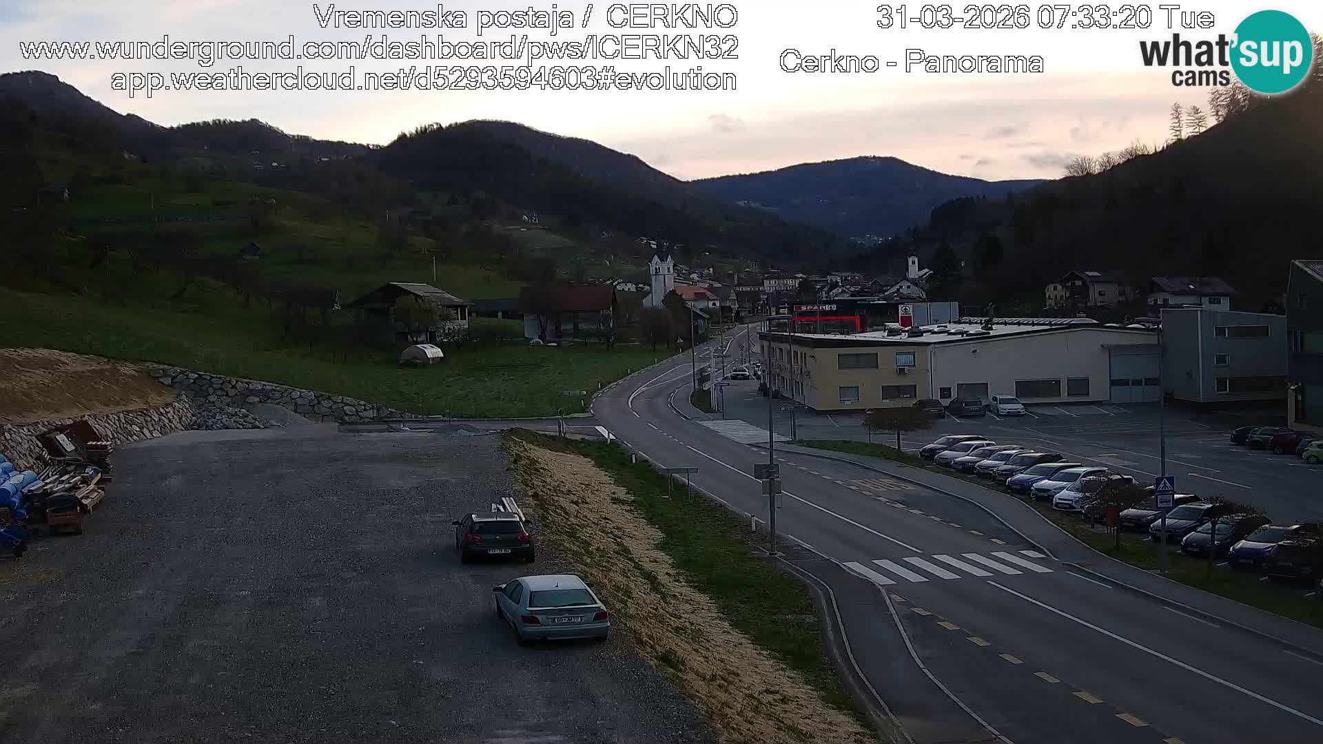 Cerkno Stadteingang Live-Webcam