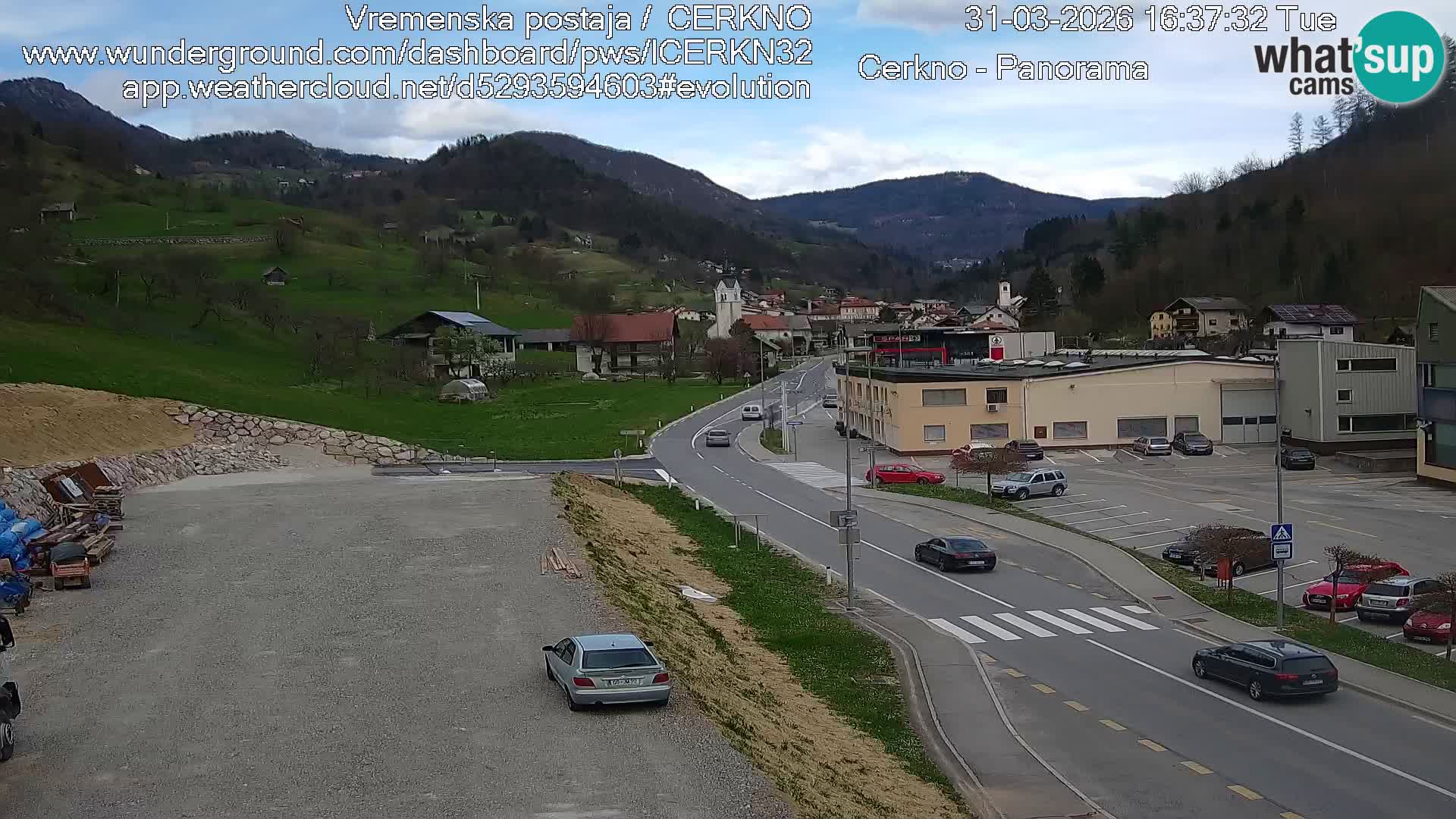 Cerkno Stadteingang Live-Webcam