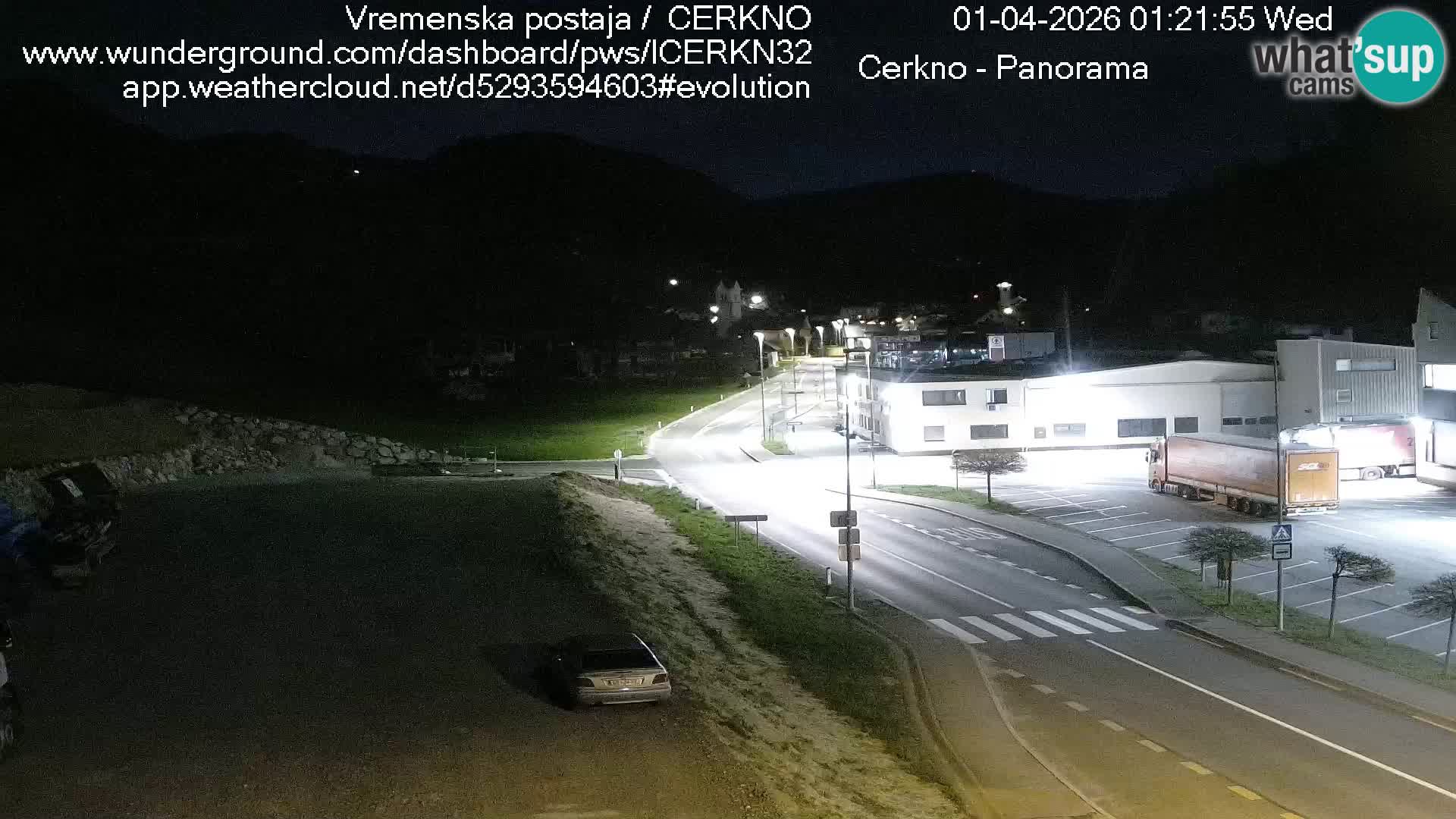 Cerkno city entrance Live Webcam