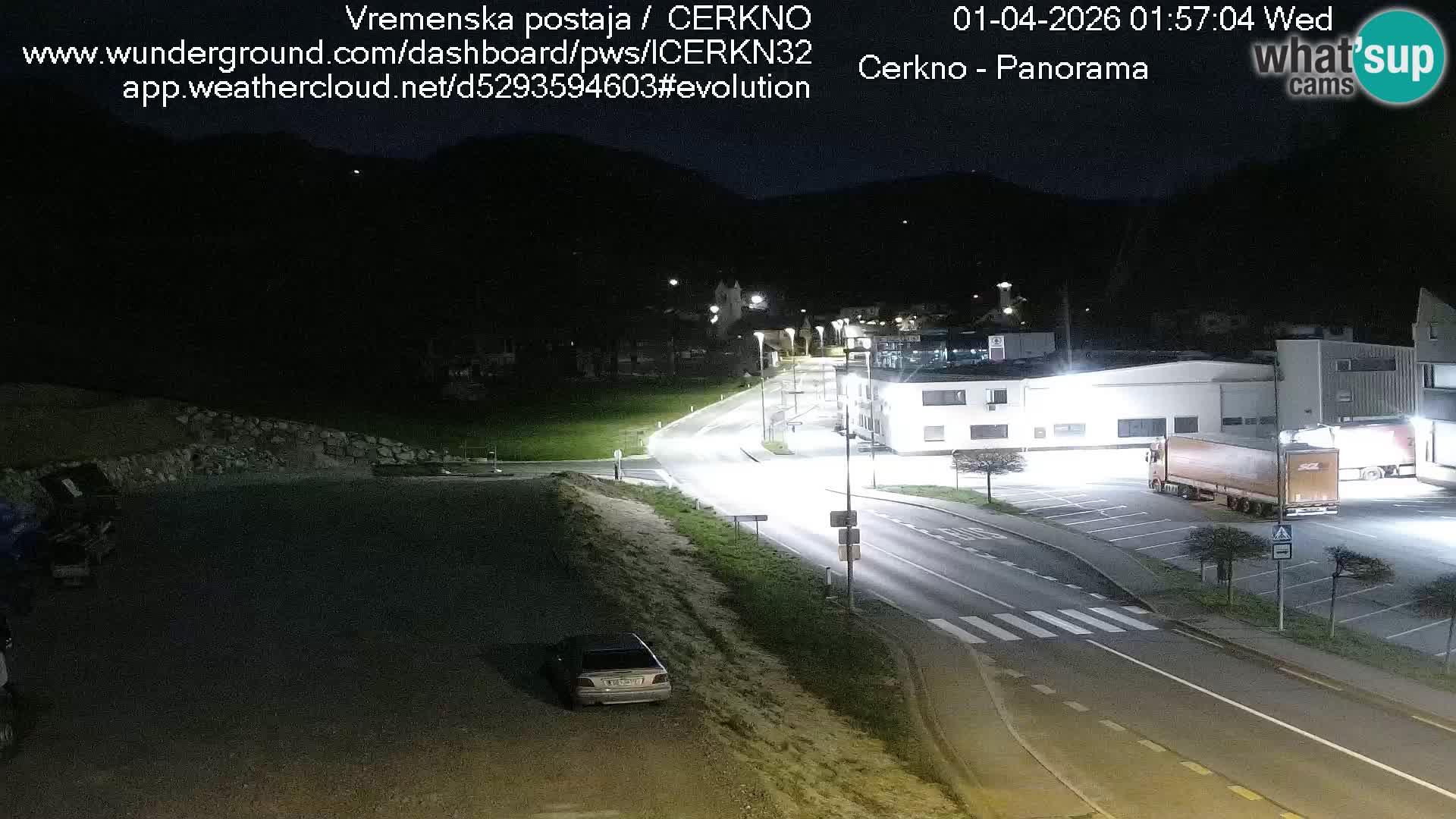 Cerkno entrada a la ciudad Webcam en vivo