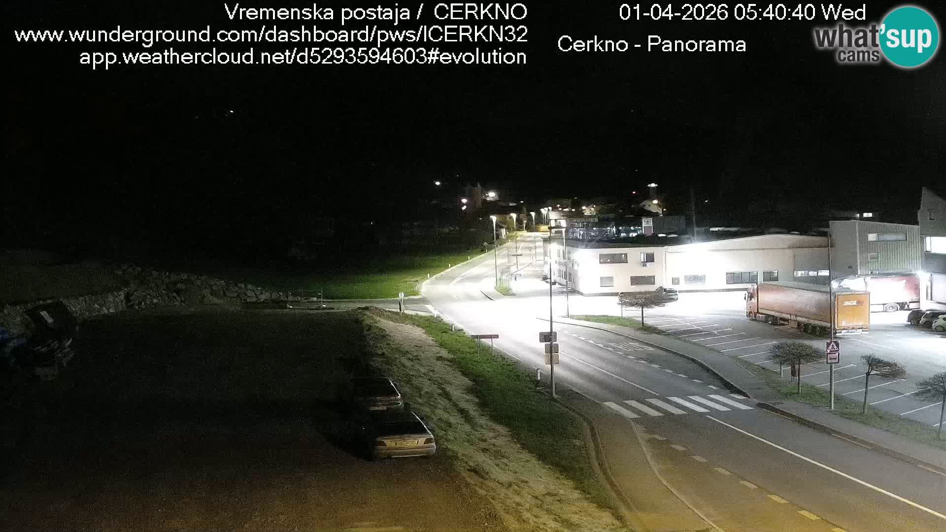 Cerkno entrada a la ciudad Webcam en vivo