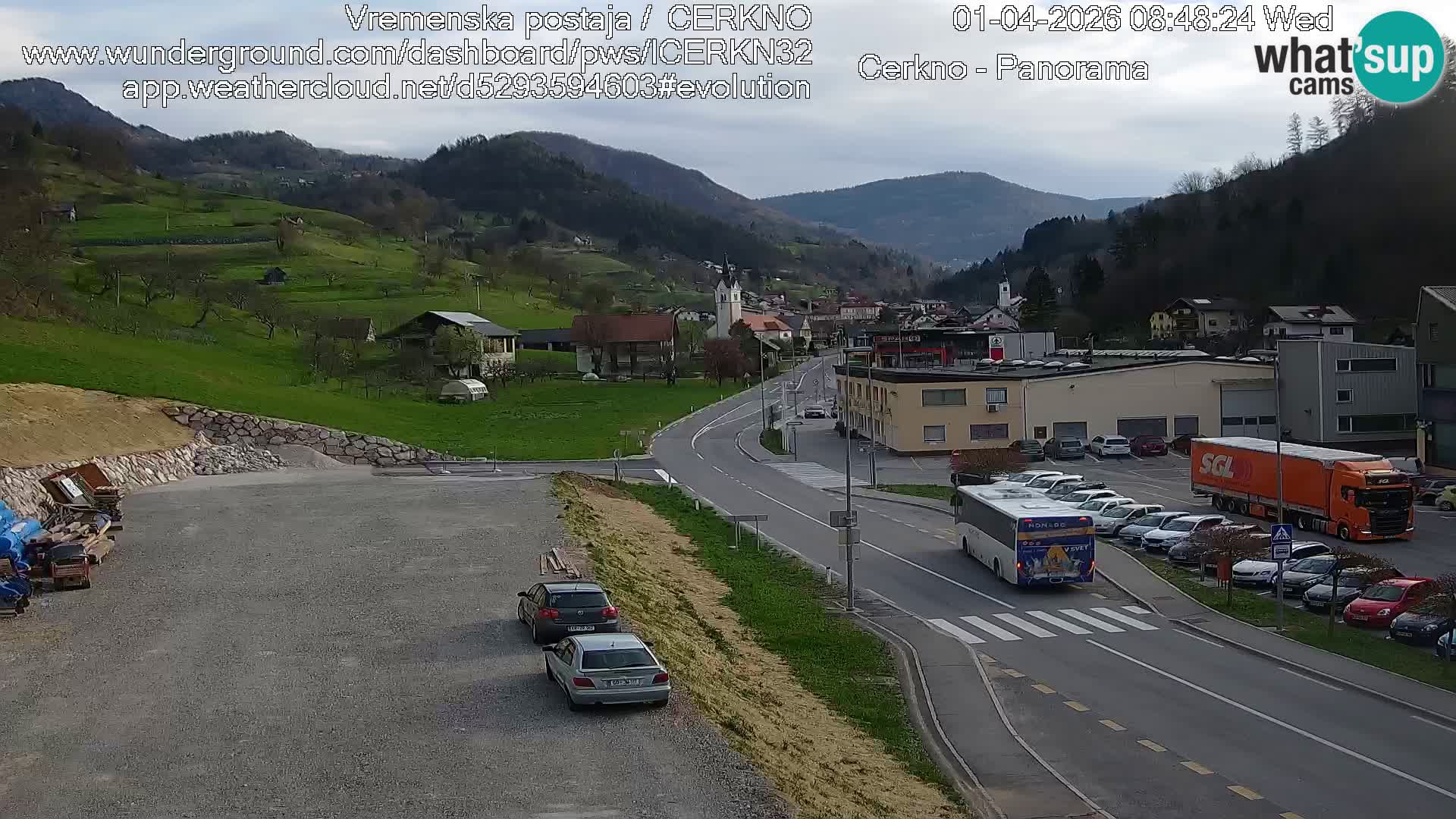 Cerkno ulaz u grad – Kamera uživo