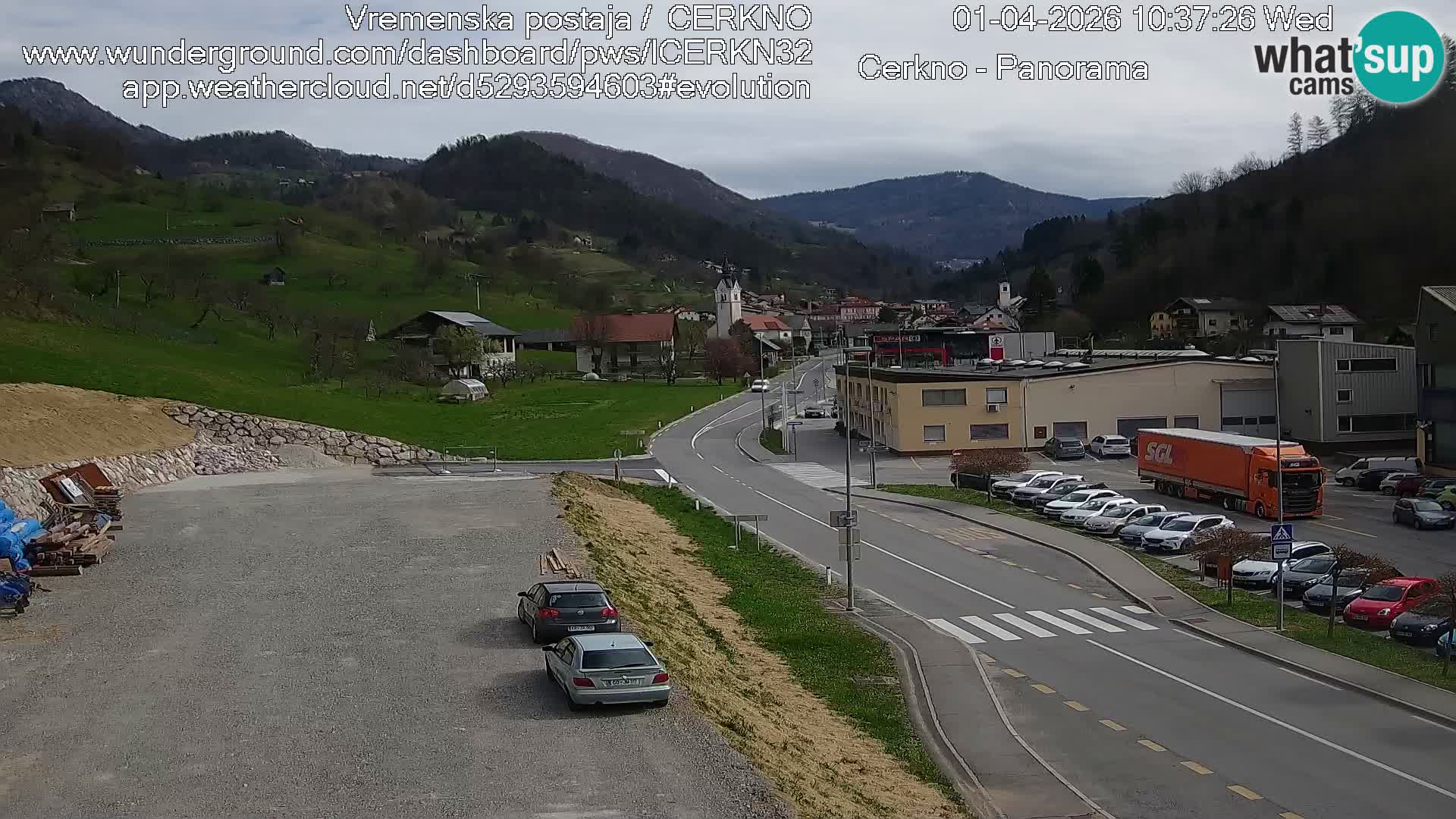 Cerkno ulaz u grad – Kamera uživo