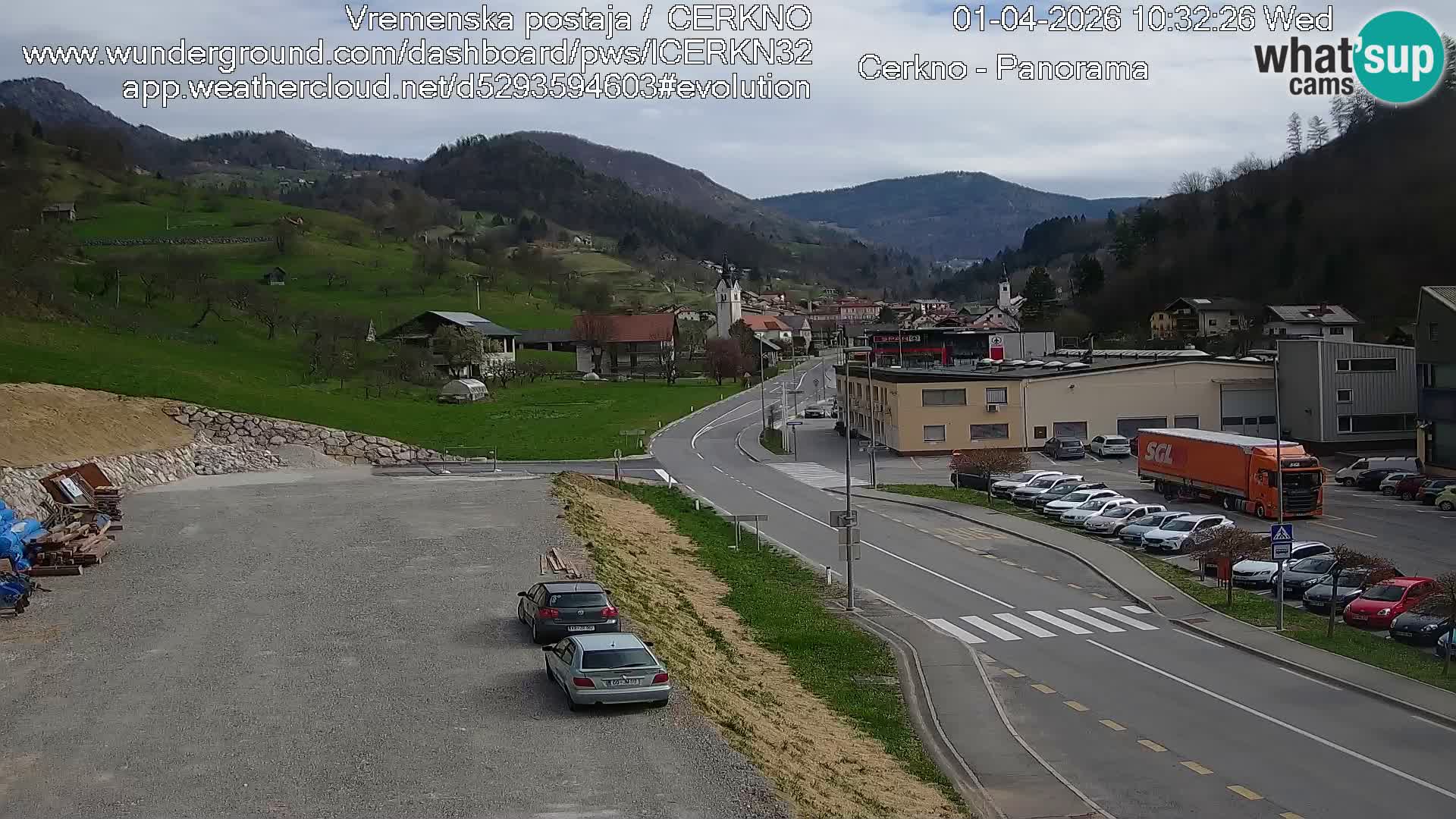 Cerkno Stadteingang Live-Webcam