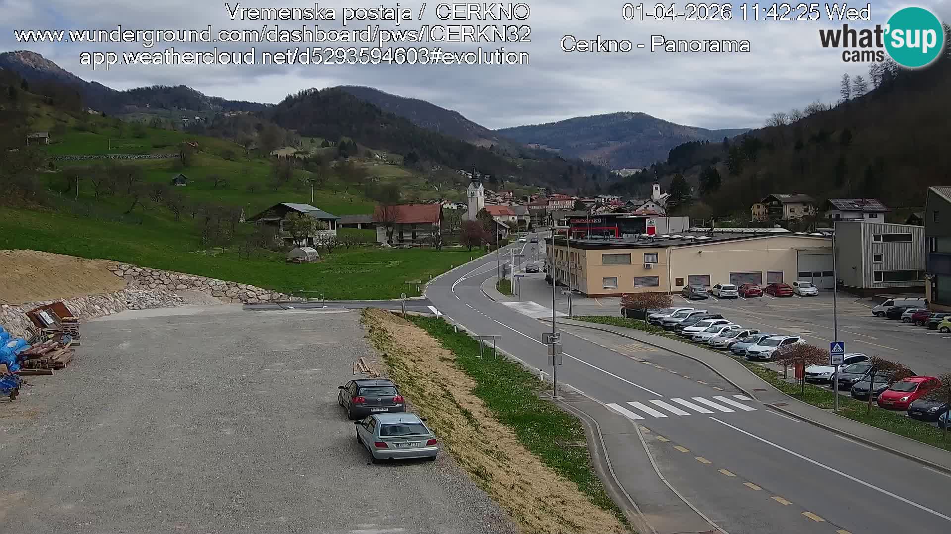 Cerkno Stadteingang Live-Webcam