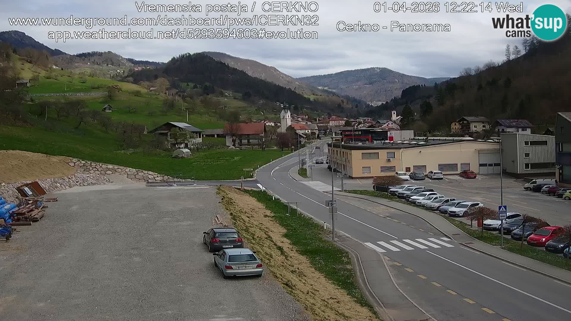 Cerkno Stadteingang Live-Webcam