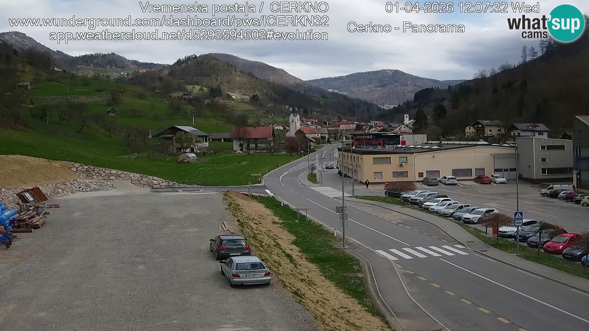 Cerkno ulaz u grad – Kamera uživo
