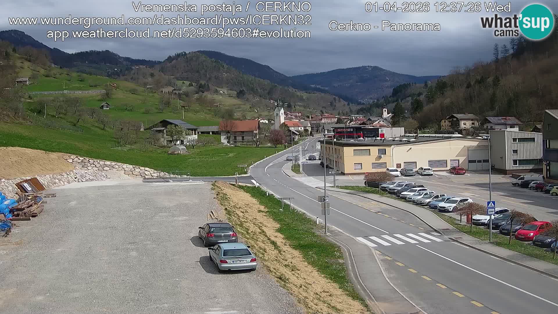 Webcam Ingresso Città di Cerkno