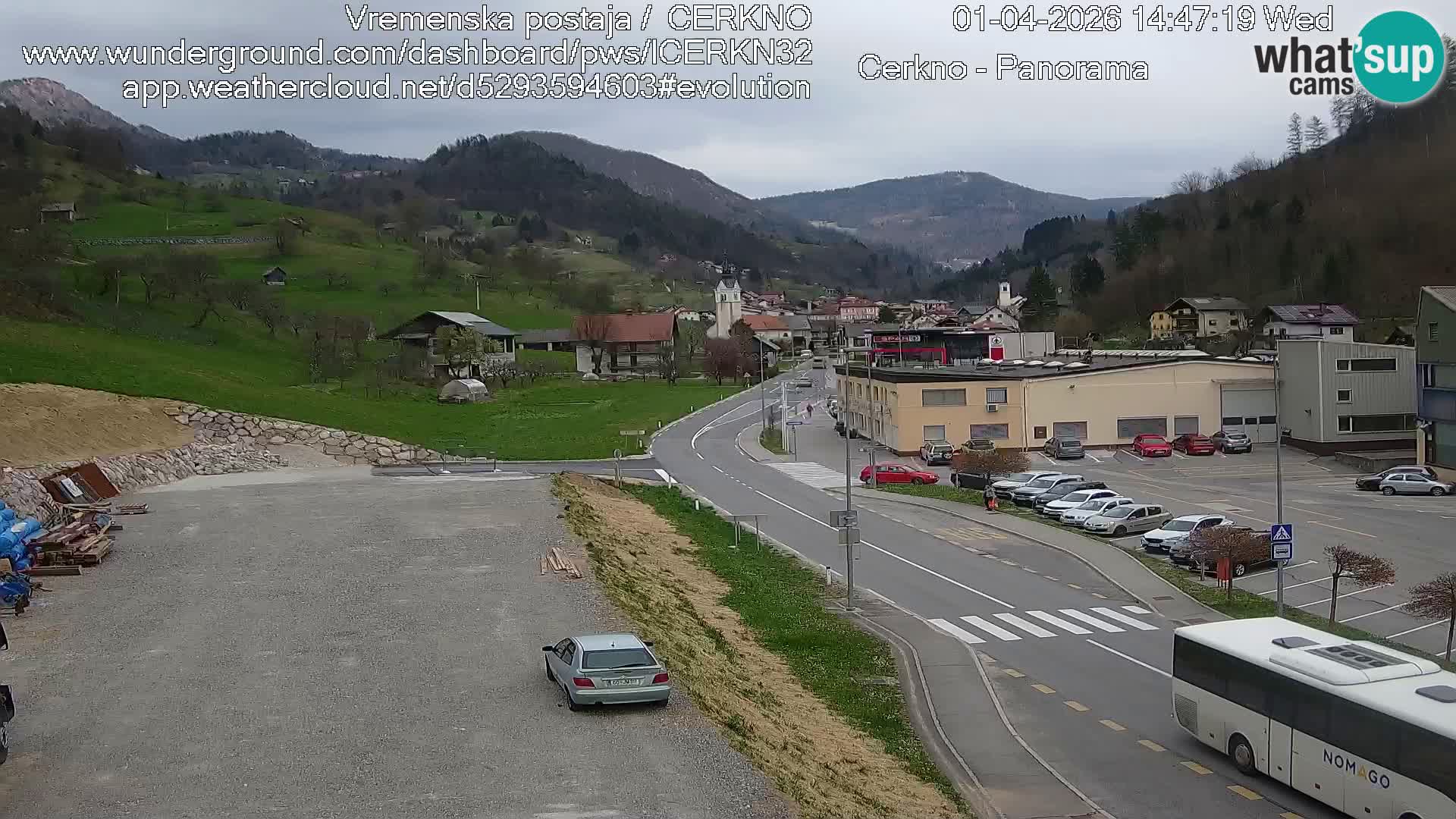 Cerkno ulaz u grad – Kamera uživo