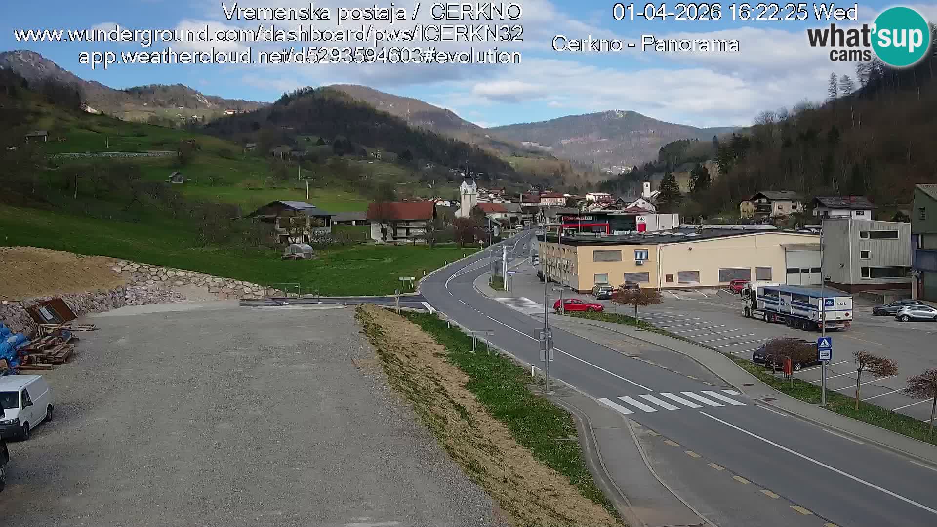 Webcam Ingresso Città di Cerkno