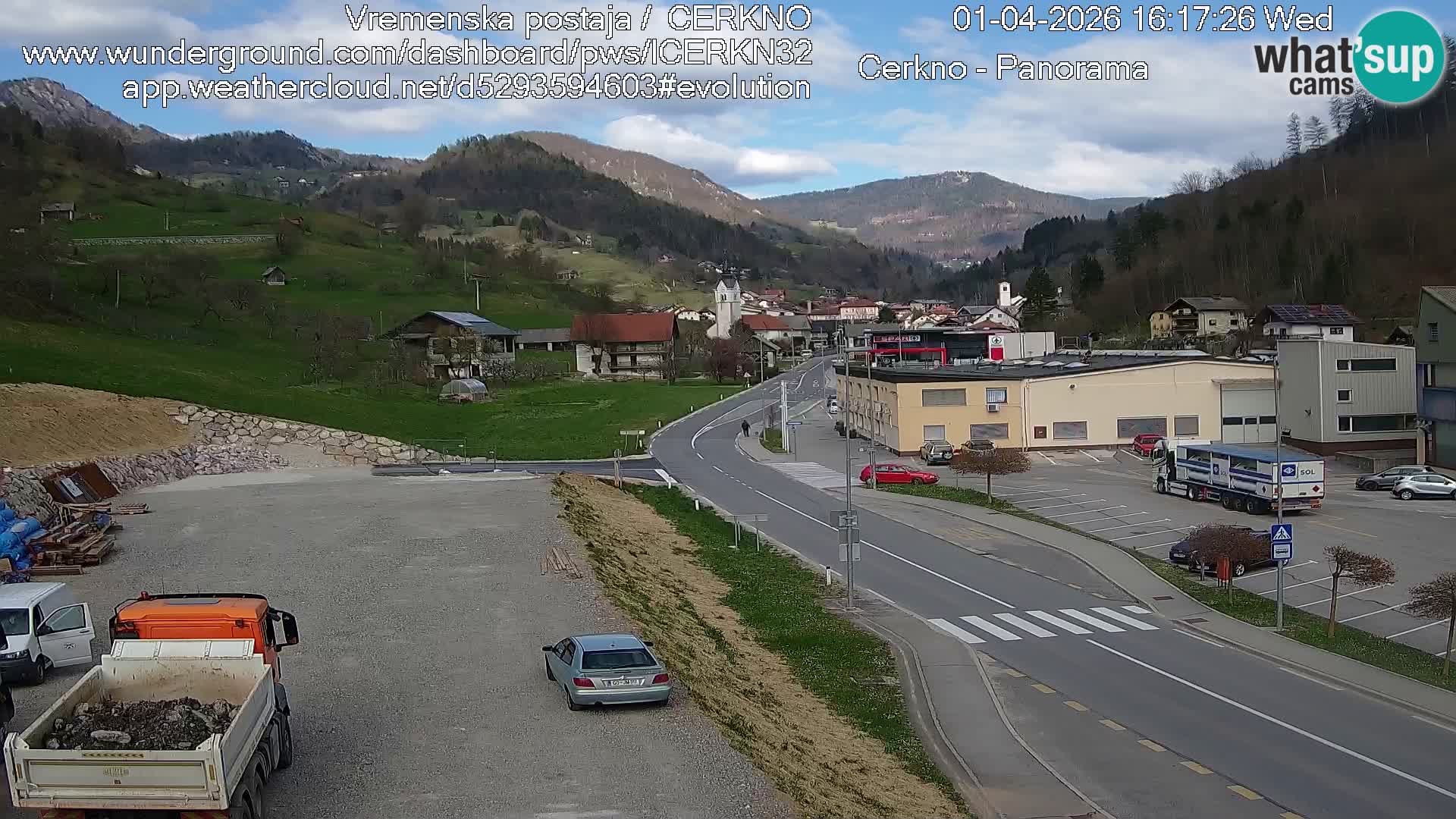 Webcam Ingresso Città di Cerkno