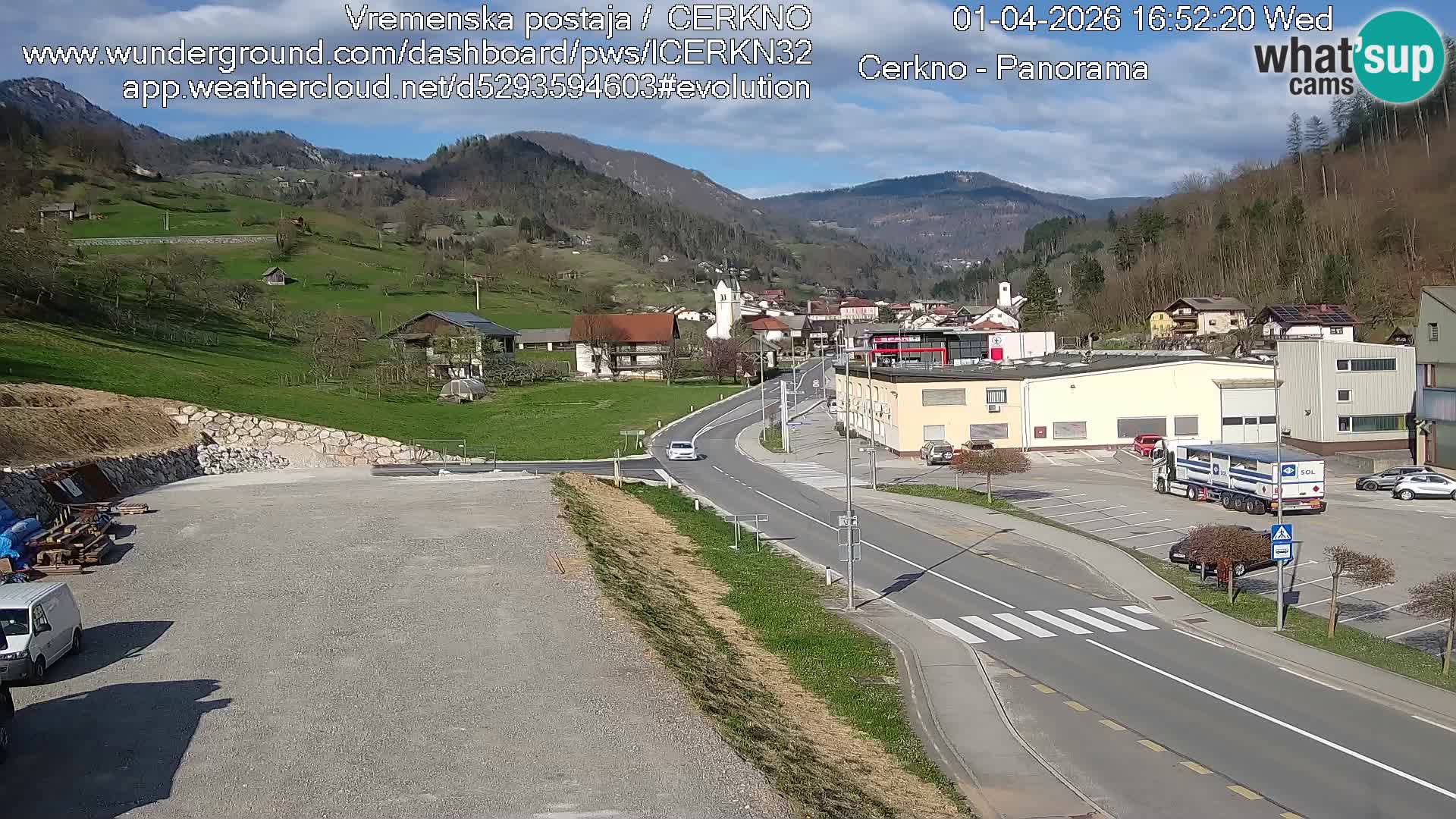 Cerkno ulaz u grad – Kamera uživo