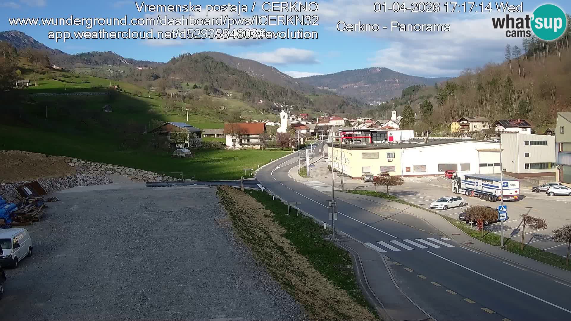 Webcam Ingresso Città di Cerkno