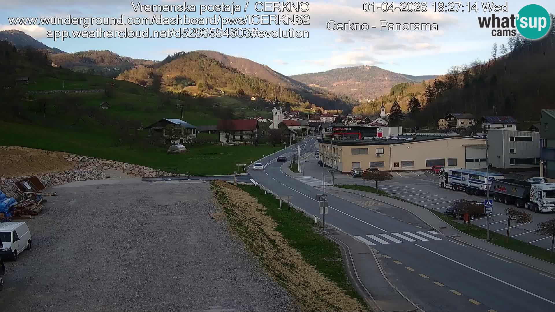 Cerkno ulaz u grad – Kamera uživo