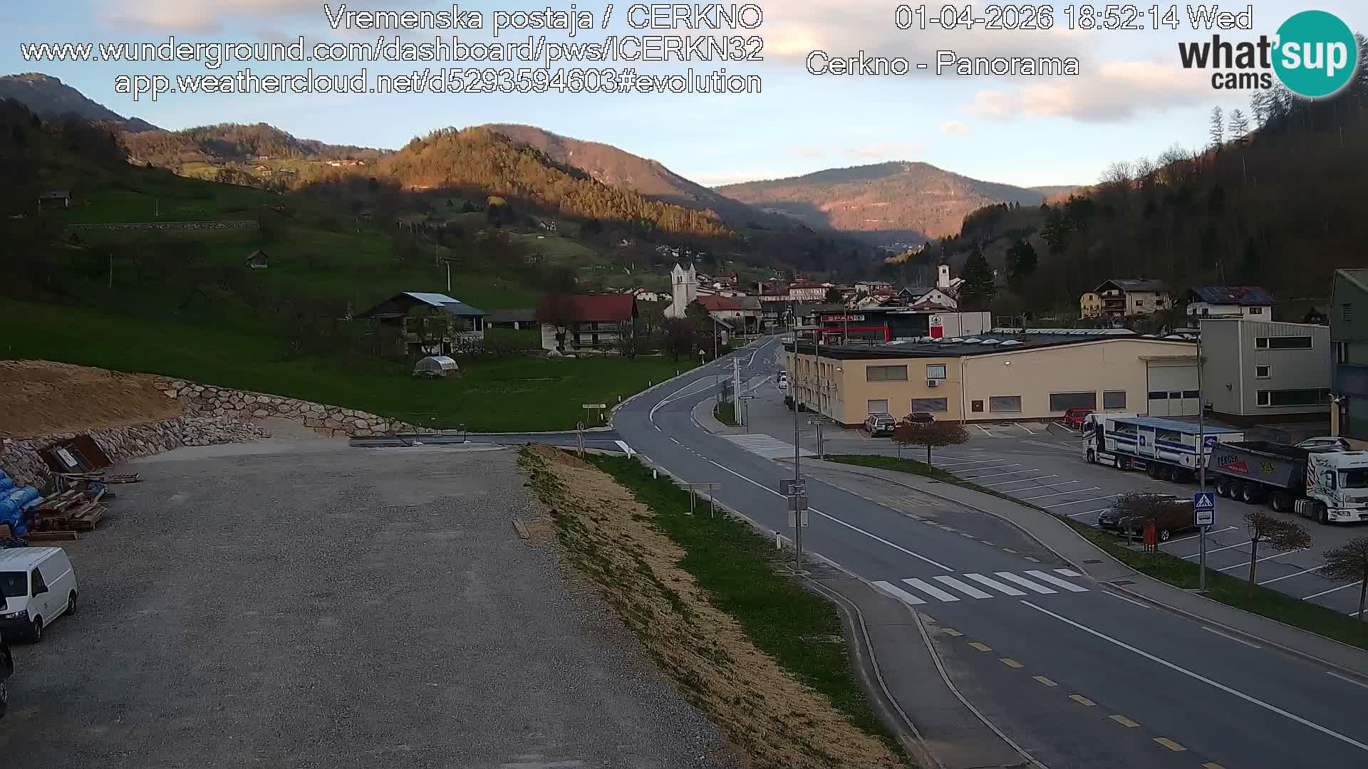Cerkno Stadteingang Live-Webcam