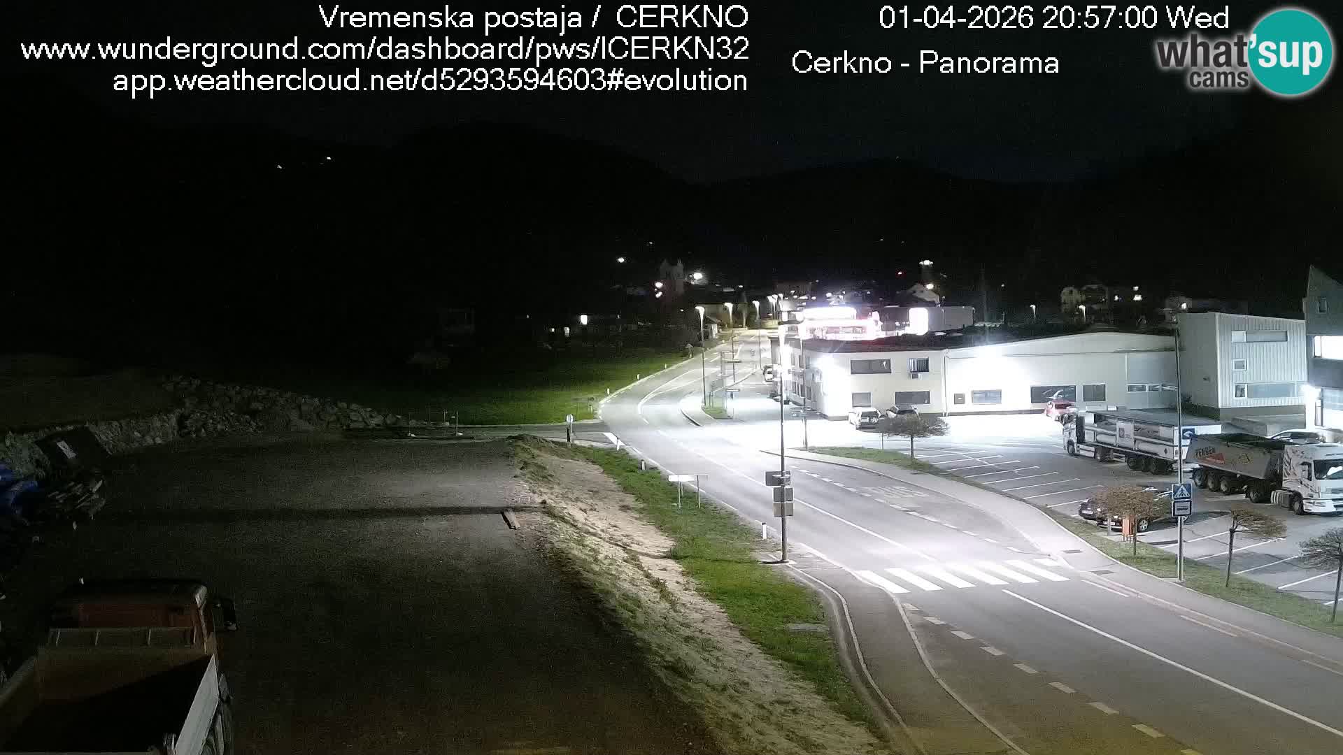 Cerkno ulaz u grad – Kamera uživo