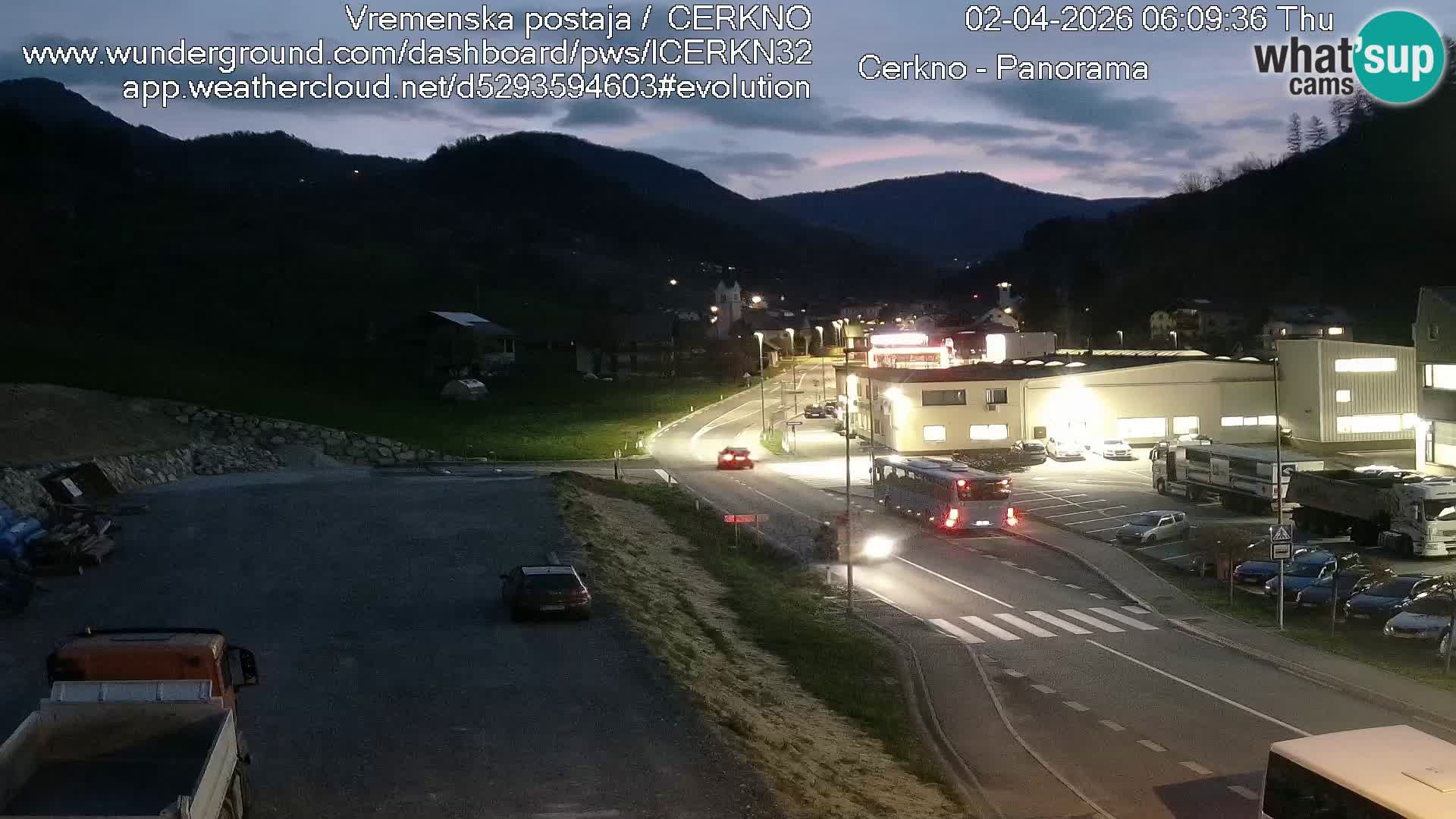 Cerkno ulaz u grad – Kamera uživo