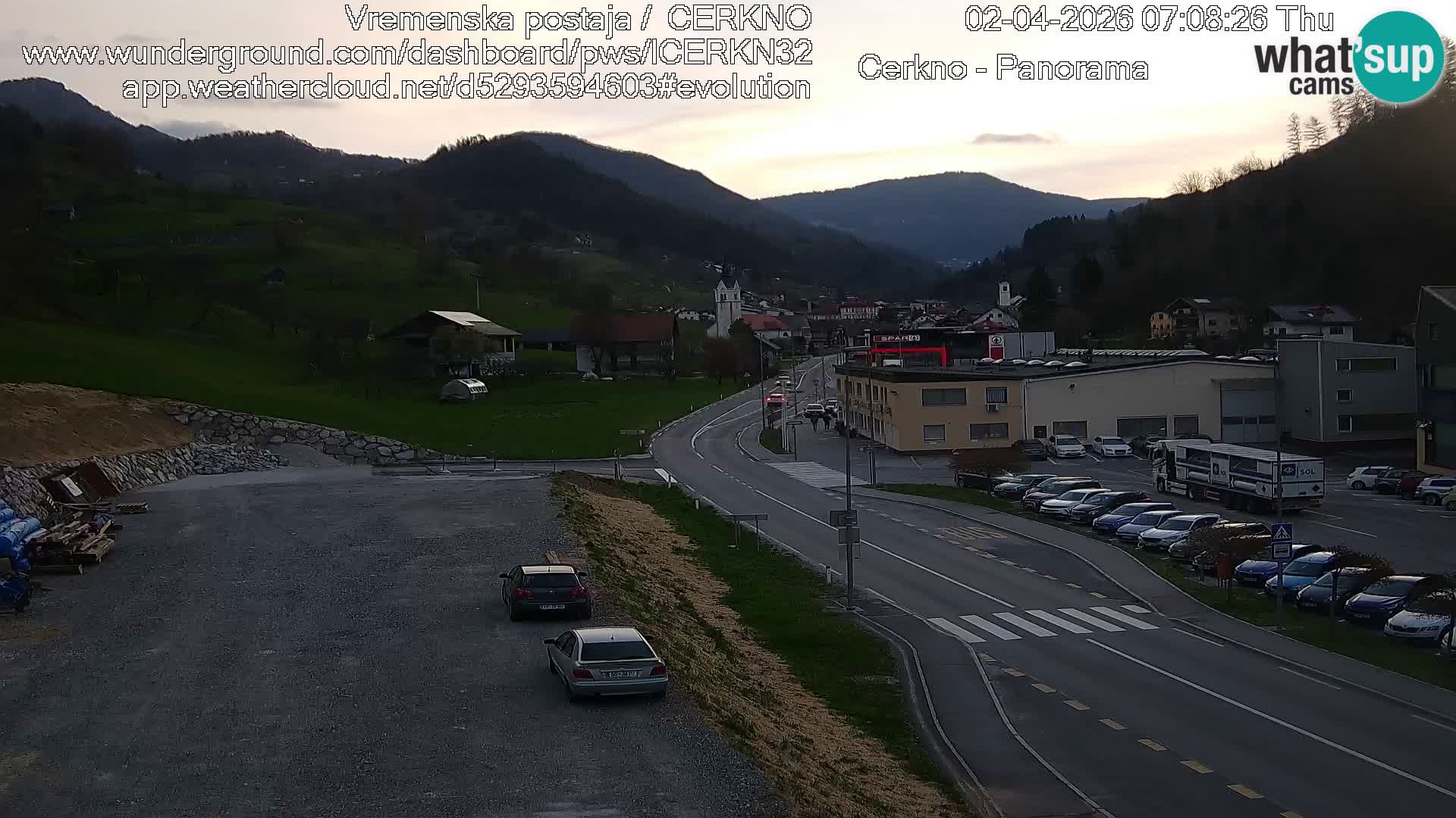 Webcam Ingresso Città di Cerkno