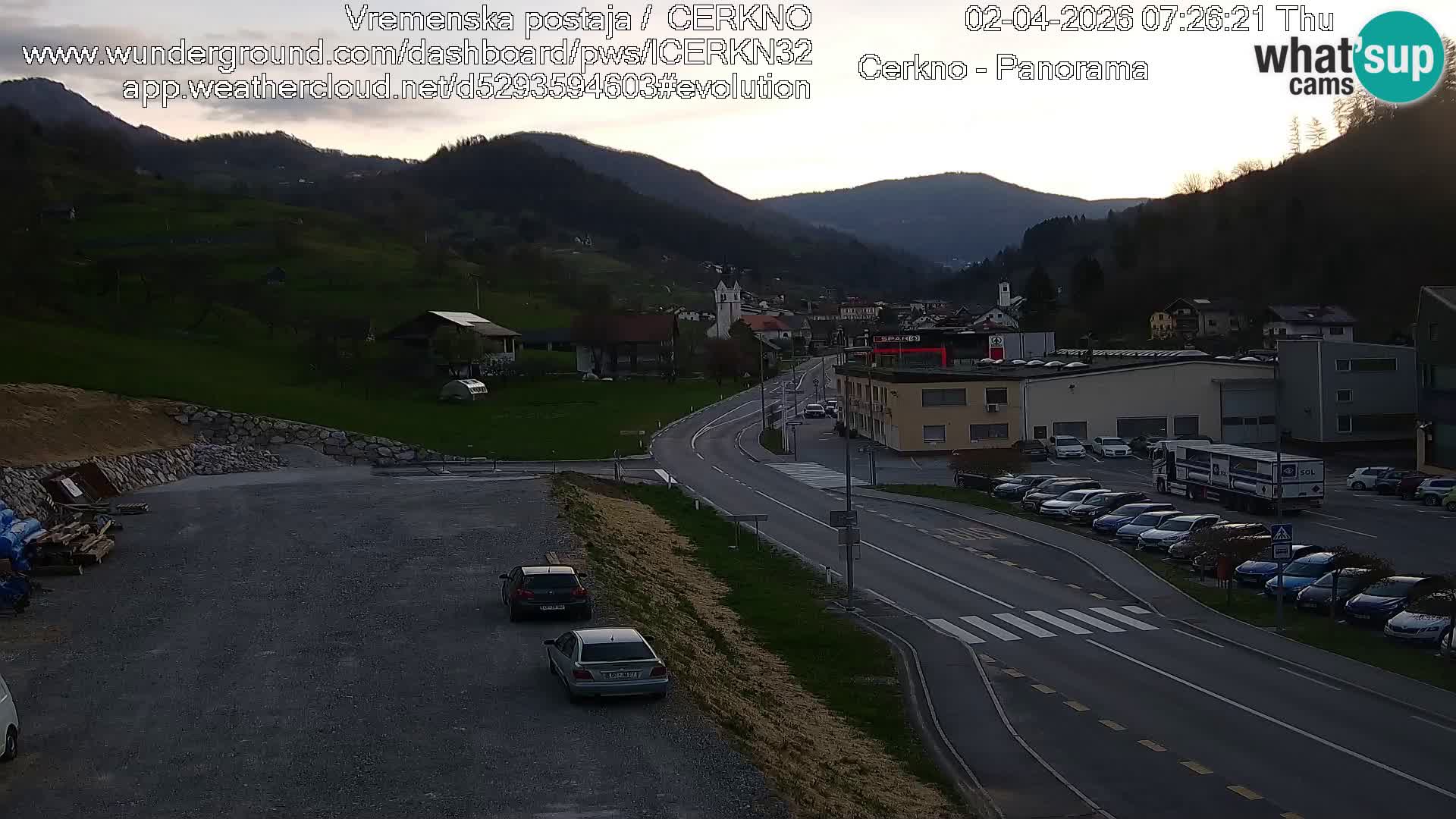 Cerkno Stadteingang Live-Webcam