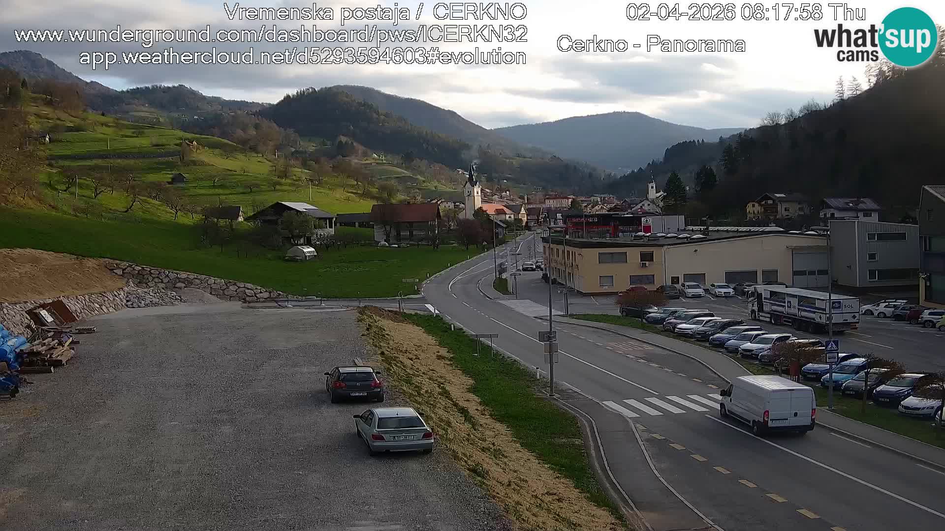 Cerkno ulaz u grad – Kamera uživo