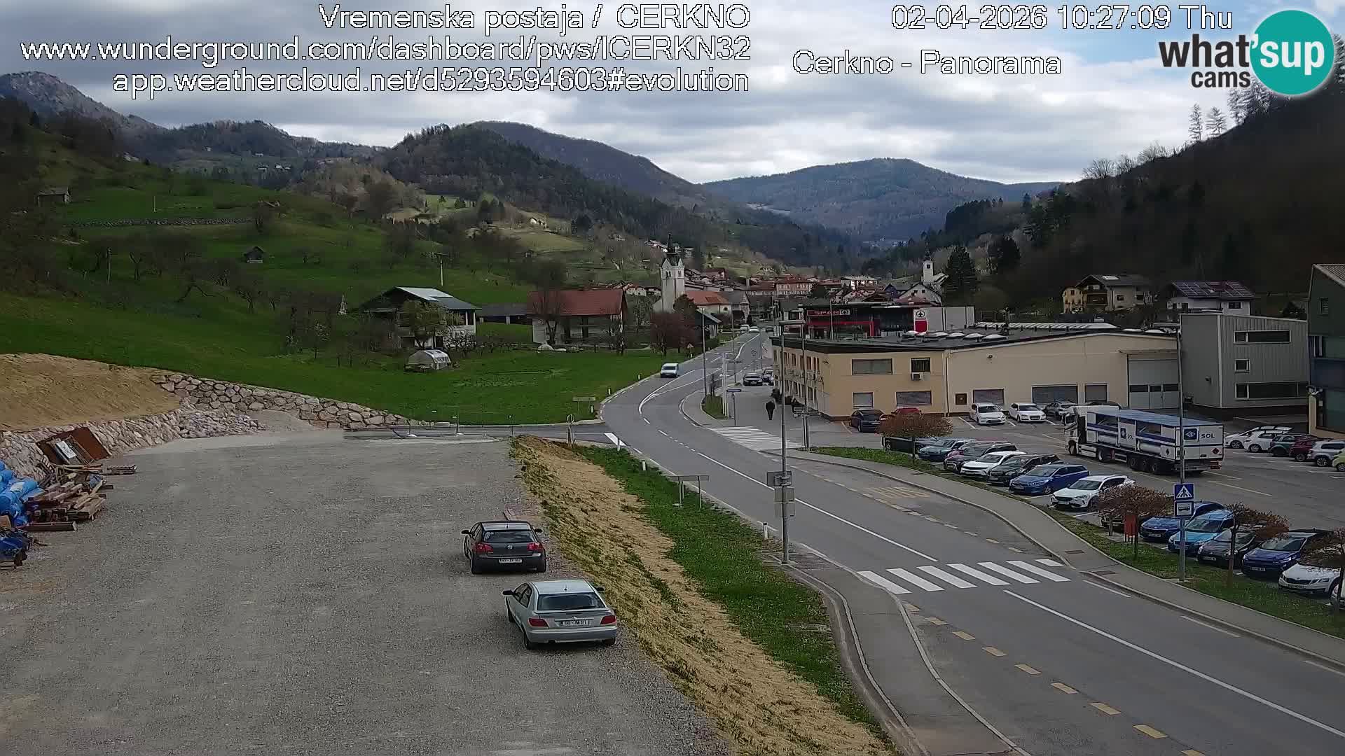 Webcam Ingresso Città di Cerkno