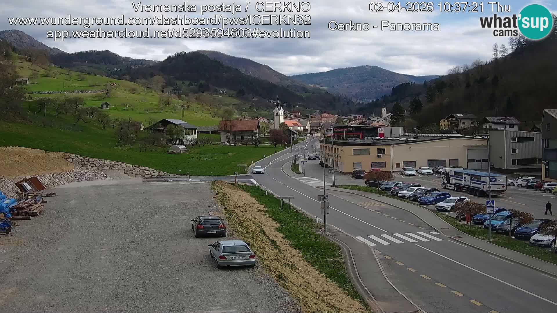 Webcam Ingresso Città di Cerkno
