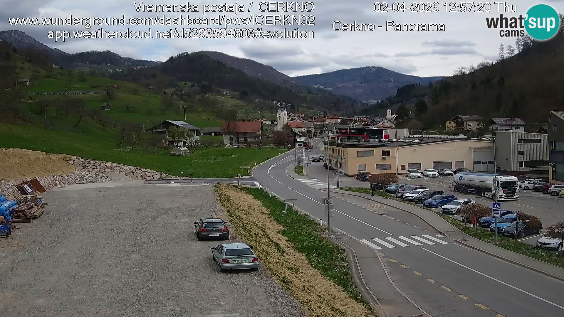 Cerkno ulaz u grad – Kamera uživo