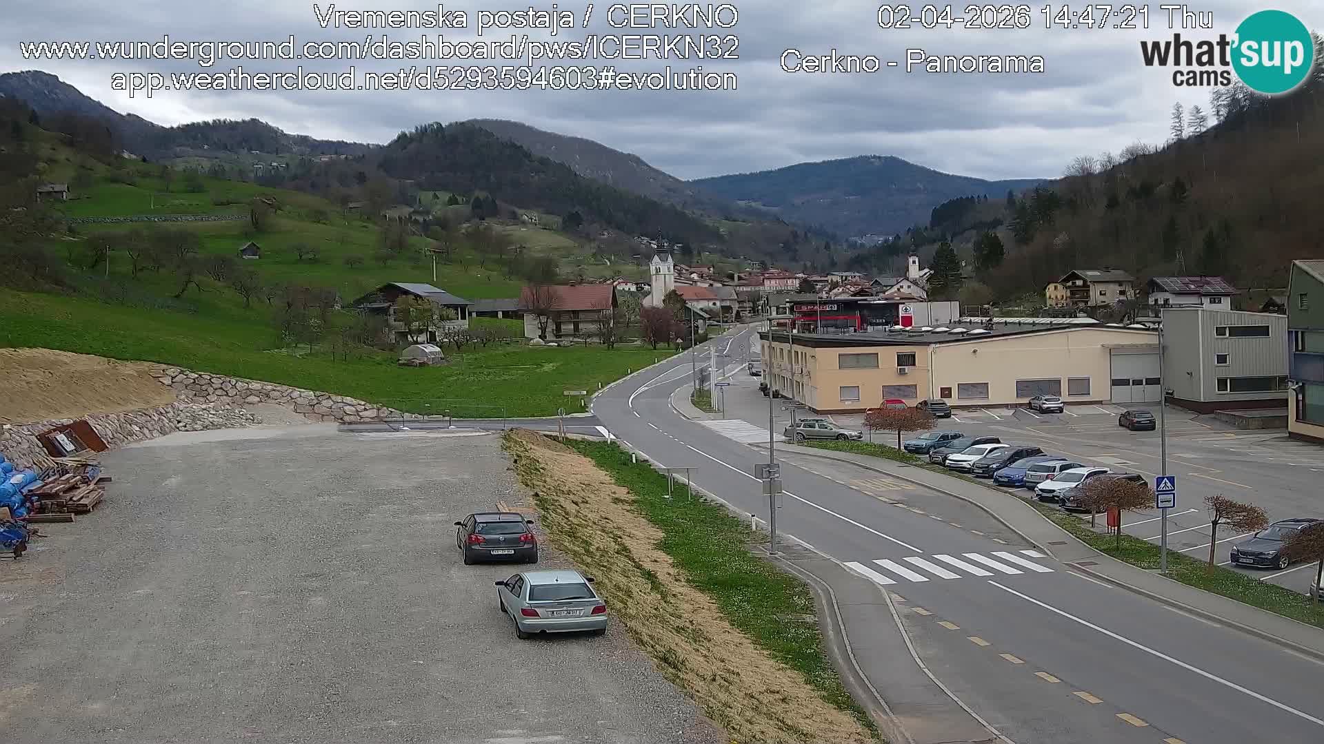 Cerkno ulaz u grad – Kamera uživo
