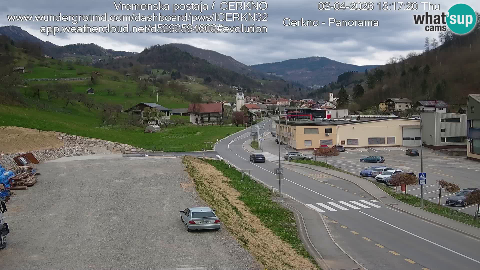 Cerkno Stadteingang Live-Webcam