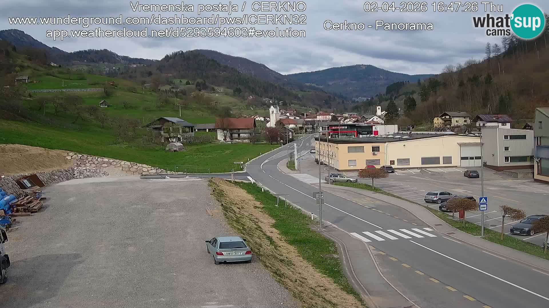 Cerkno ulaz u grad – Kamera uživo