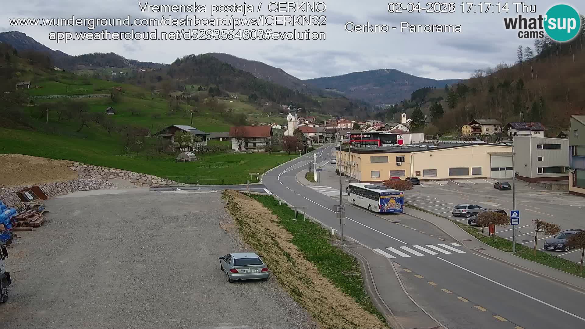 Cerkno Stadteingang Live-Webcam