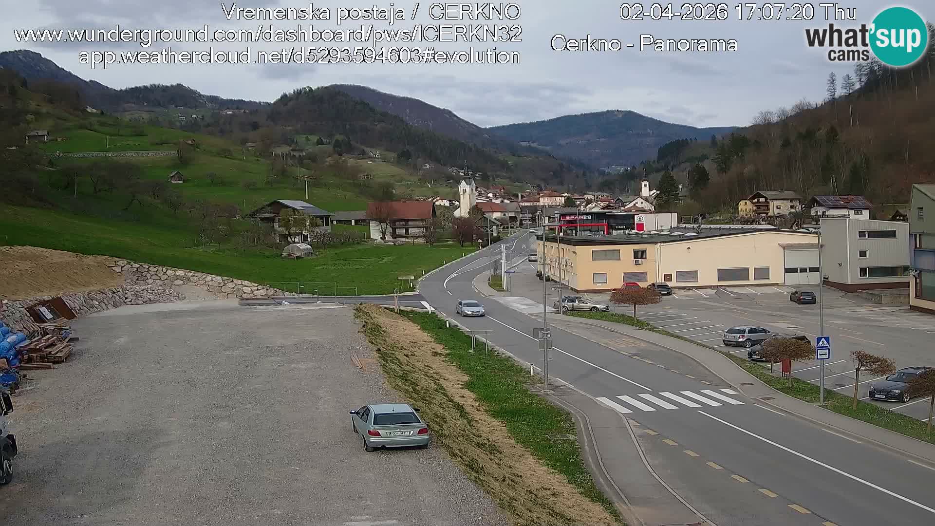 Cerkno Stadteingang Live-Webcam