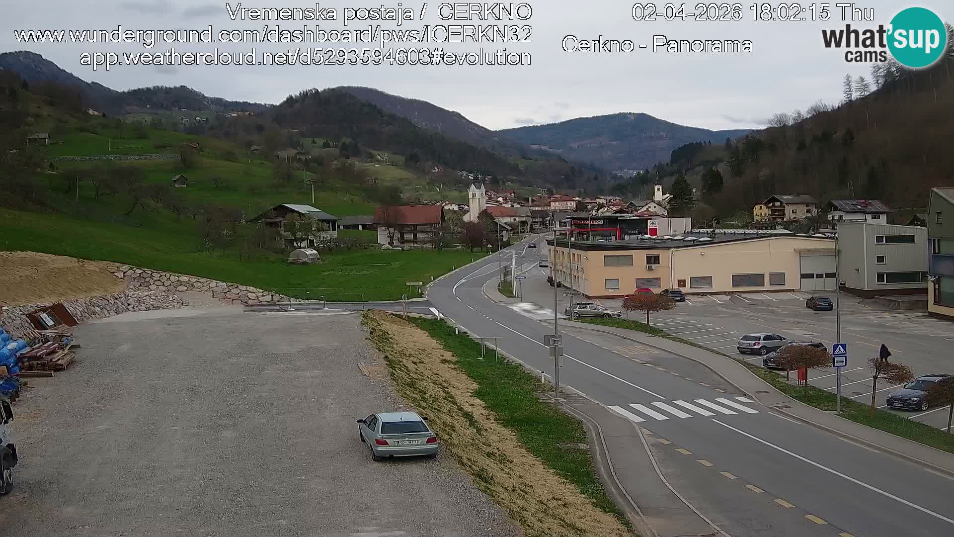 Cerkno Stadteingang Live-Webcam