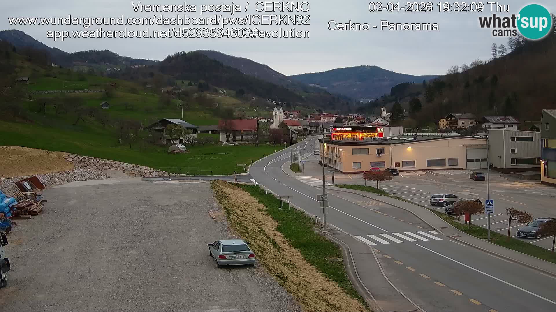 Cerkno Stadteingang Live-Webcam